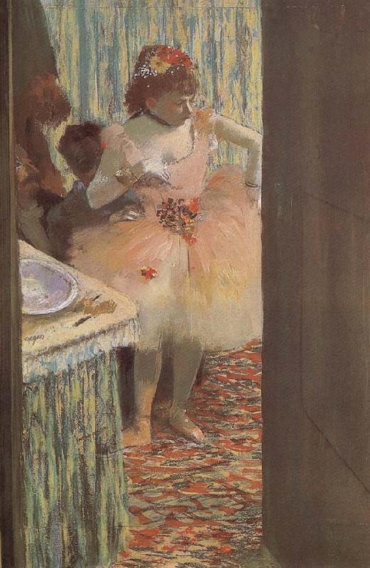 Edgar Degas Dancer at the dressing room oil painting image